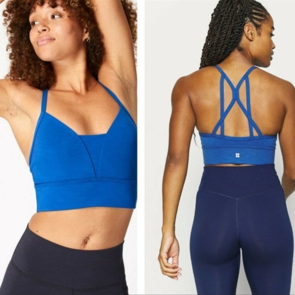Sweaty Betty Super Sculpt Sports Bra Blue S